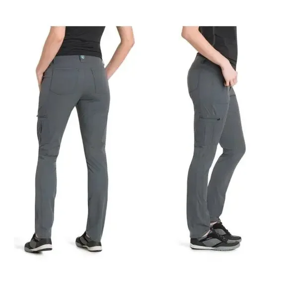 Kuhl Womens Horizn Pant Skinny Dark Gray Size 12 Reg Hiking Outdoors - Picture 1 of 11